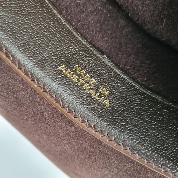 #22 AKUBRA Brown BOBBY Classic Western Style Wide Brim Hat 57cm Made in Aus - Picture 9 of 15